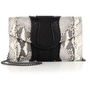 Khirma Eliazov New York Herzog Python & Stingray Clutch crossbody chain